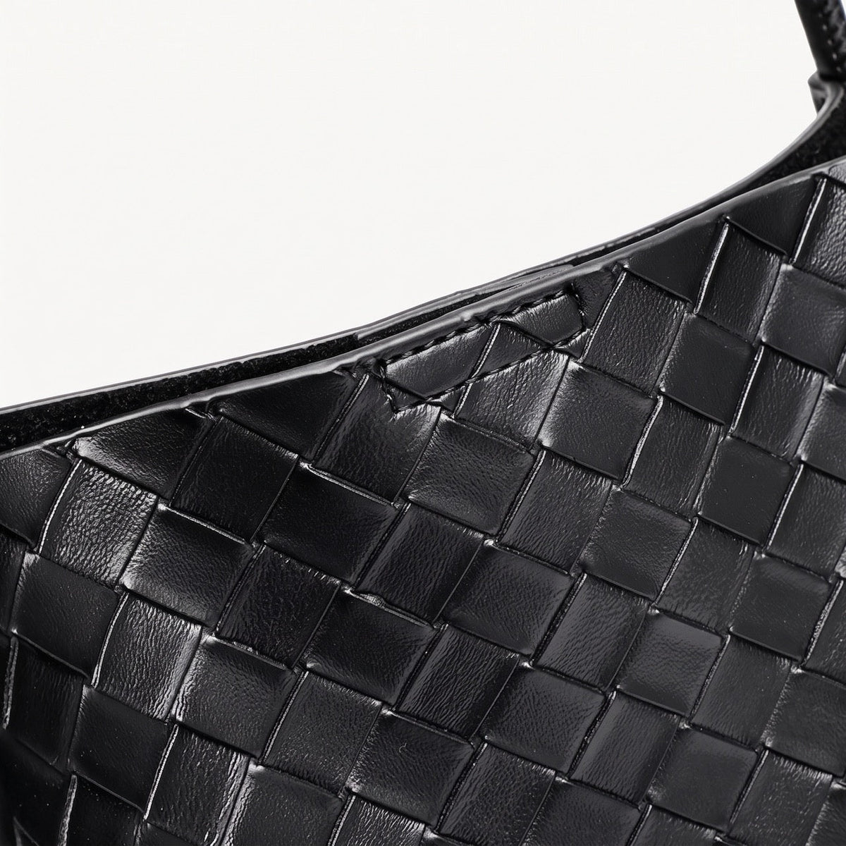 Bolso tote de piel trenzada