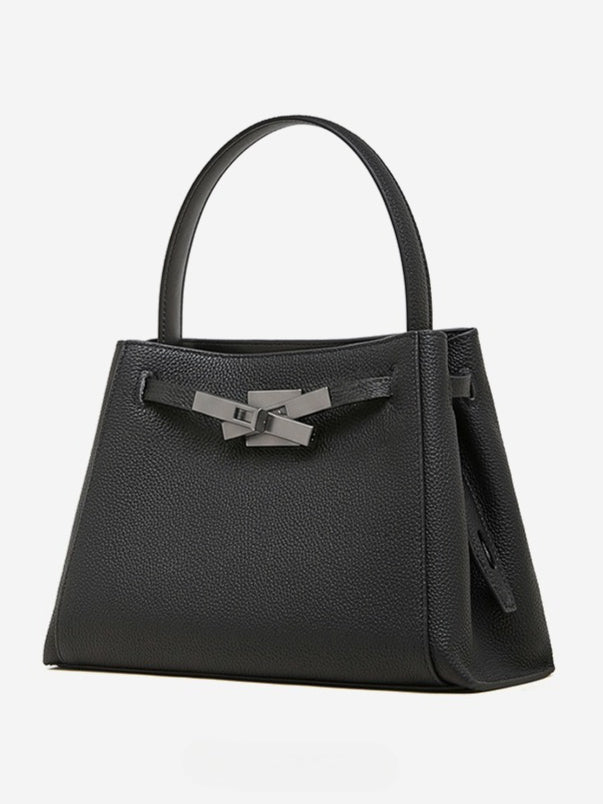Bolso tote cubo Kelly de piel de gran capacidad
