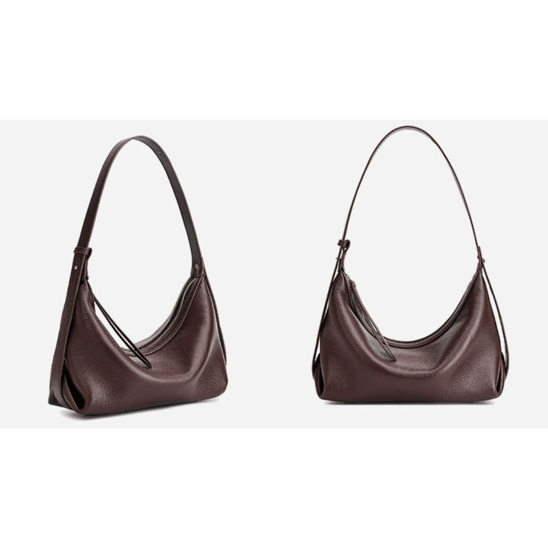 Bolso hobo de piel granulada